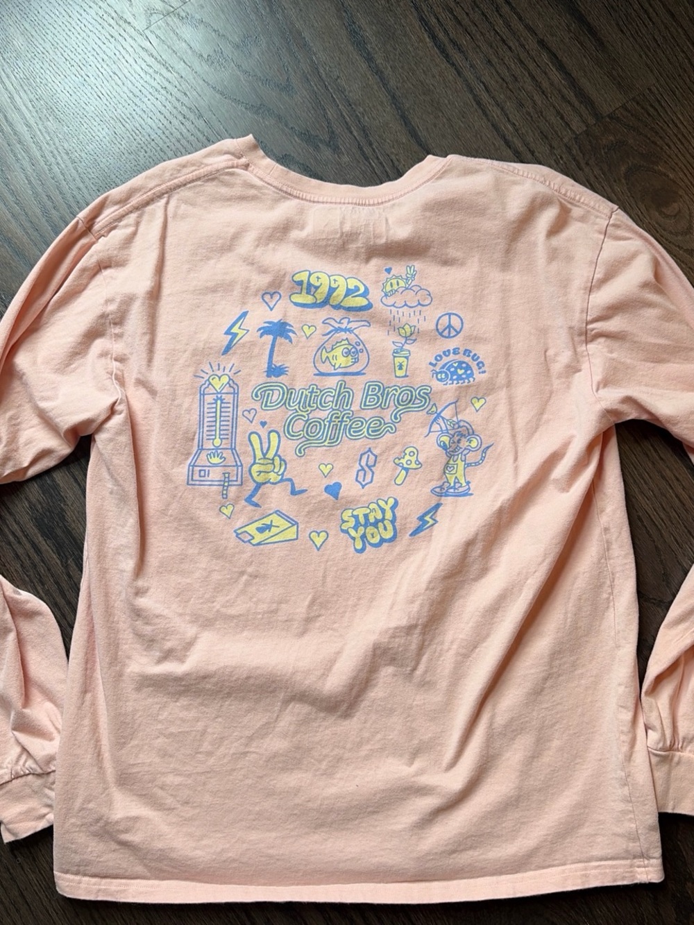 Dutch Bros Peach Long Sleeve Tee